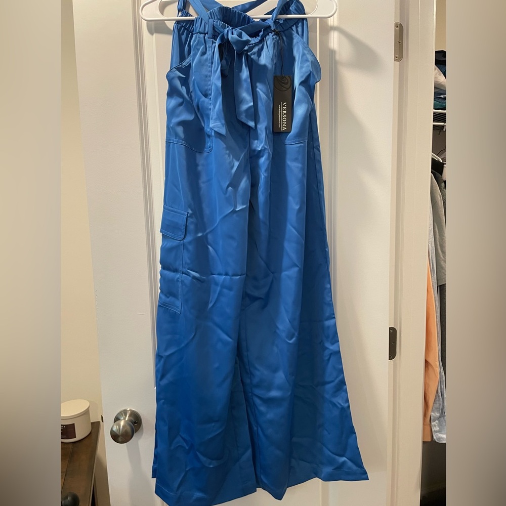 Versona Satin Wide Leg Trowser
